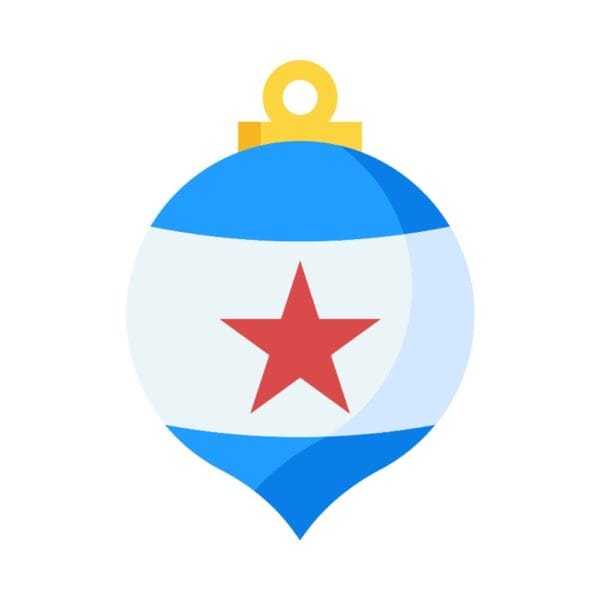 Christmas Decoration Bulb Icon