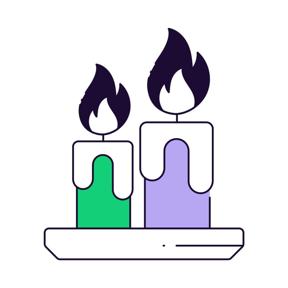 Christmas Candles Icon