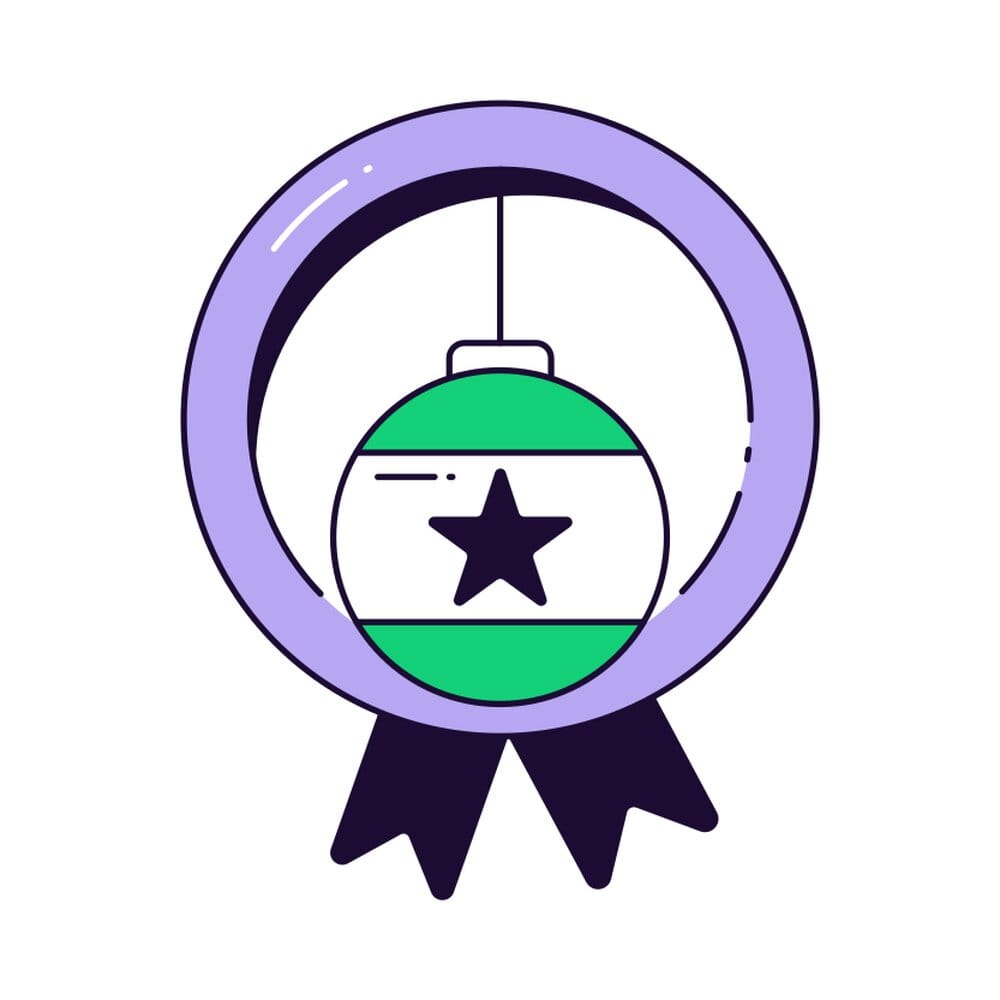 Christmas Badge Icon