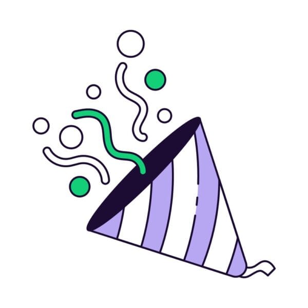 Christmas Confetti Popper Icon