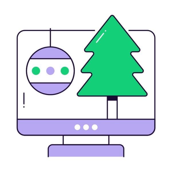 Christmas Desktop Computer Icon