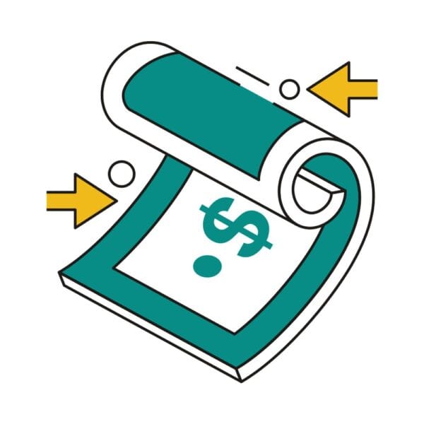 Isometric cash flow icon showcasing financial management.