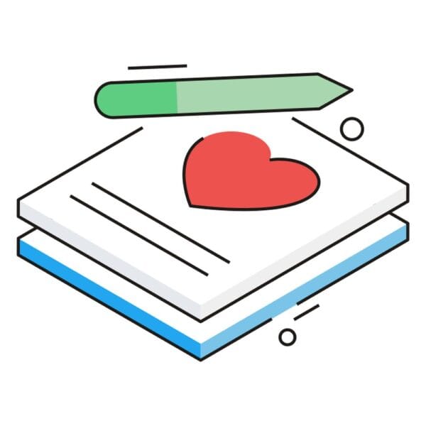 An icon of a document symbolizing marriage agreements and legal contracts.