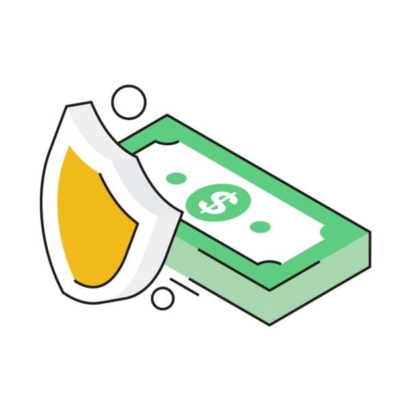 Isometric secure online transaction icon for safe digital payments.